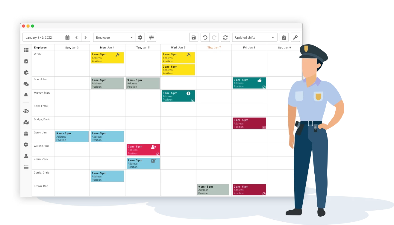 security officer scheduling software