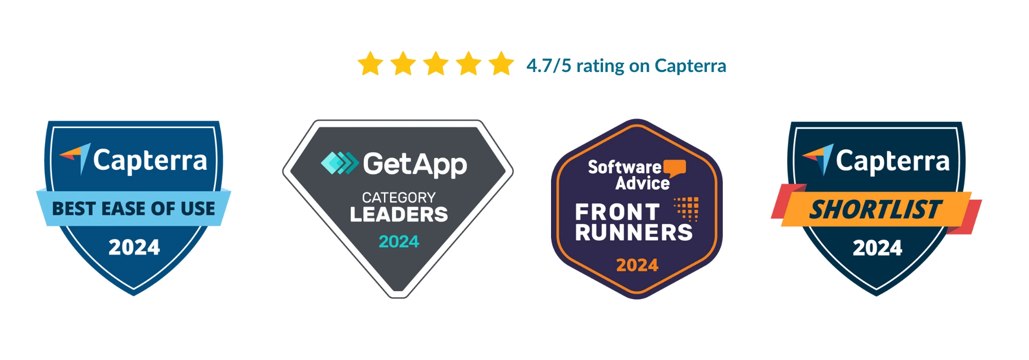 Capterra review badges